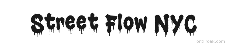 Street Flow NYC font preview