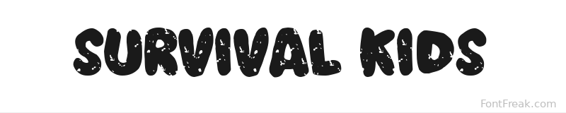 Survival Kids font preview