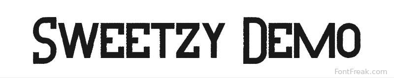 Sweetzy Demo font preview
