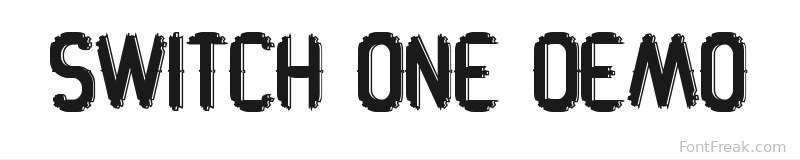 Switch One Demo font preview