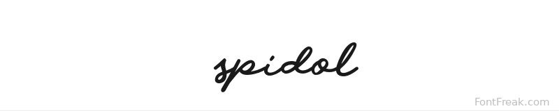 spidol font preview