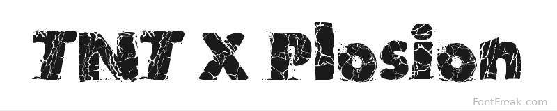 TNT X Plosion font preview
