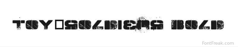TOY_SOLDIERS  Bold font preview