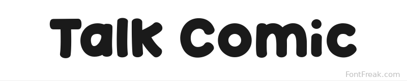 Talk Comic font preview