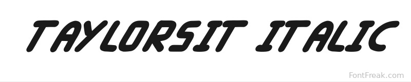 Taylorsit Italic font preview