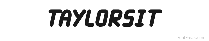 Taylorsit font preview