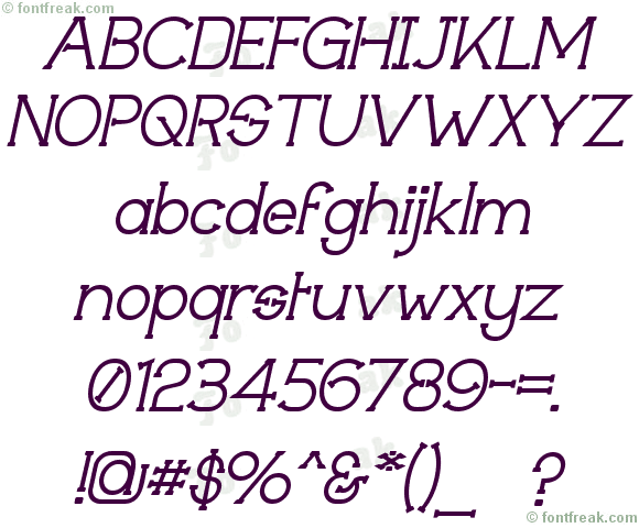 Technically Insane Italic