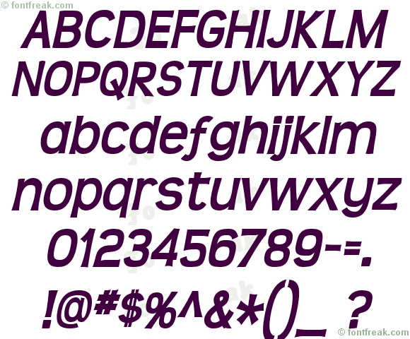 Teen Bold Italic