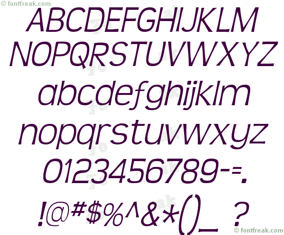 Teen Light Italic