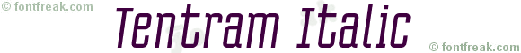 Tentram Italic