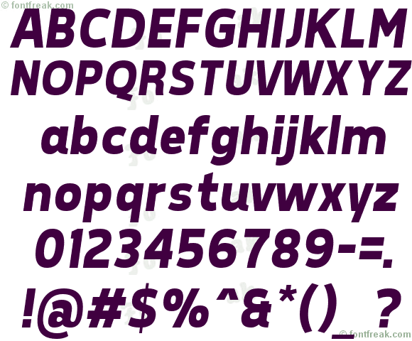 Tepeno Sans Bold Italic