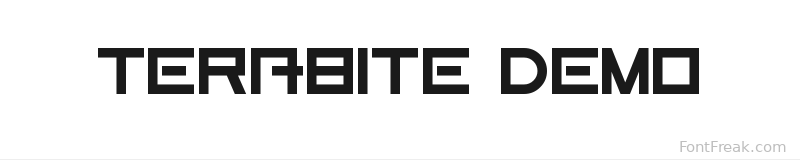 Terabite Demo font preview