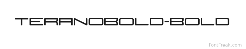 TeranoBold-Bold font preview