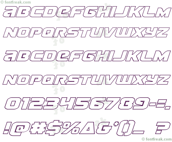 Terran Outline Italic