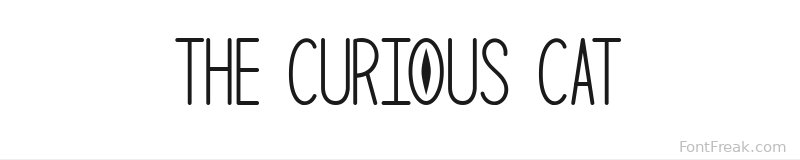 The Curious Cat font preview