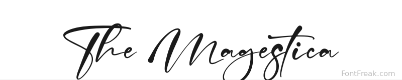 The Magestica font preview
