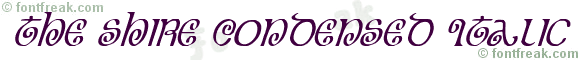 The Shire Condensed Italic