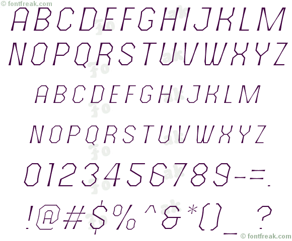 The October Two Light Italic