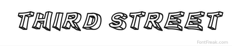 Third Street font preview