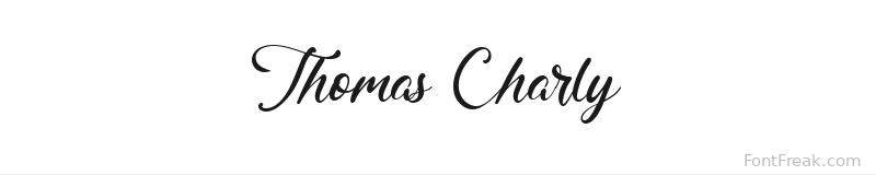 Thomas Charly font preview