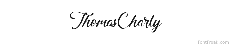 ThomasCharly font preview