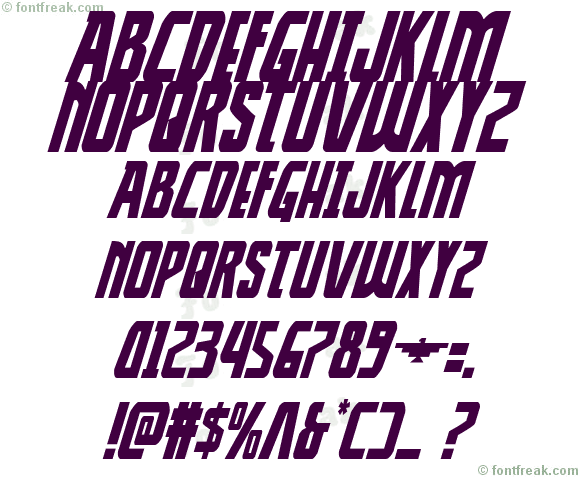 Thunder-Hawk Drop Italic