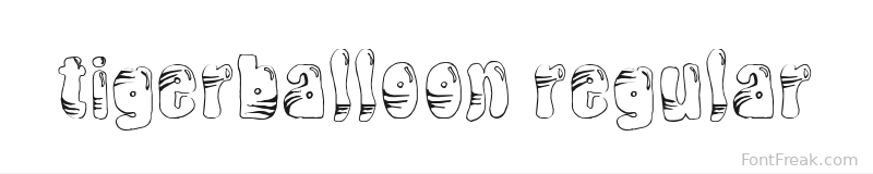 TigerBalloon Regular font preview