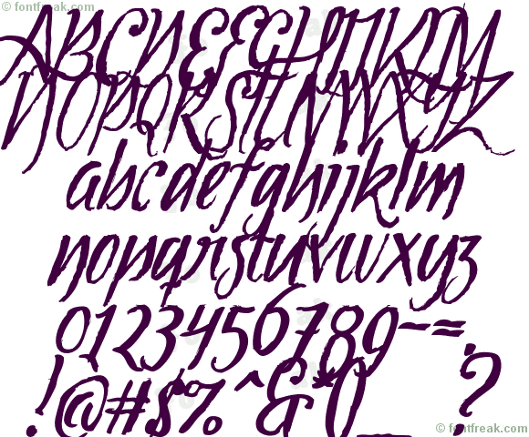 Tipbrush Script Slanted 