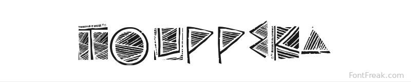 Touppeka font preview