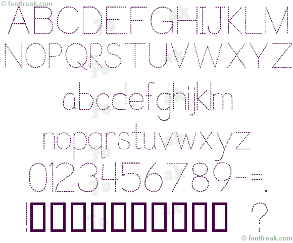 Trace Font for Kids