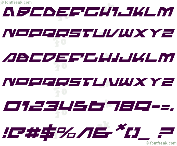 Trajia Expanded Italic