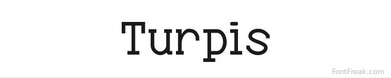 Turpis font preview