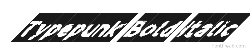 Typepunk Bold Italic font preview