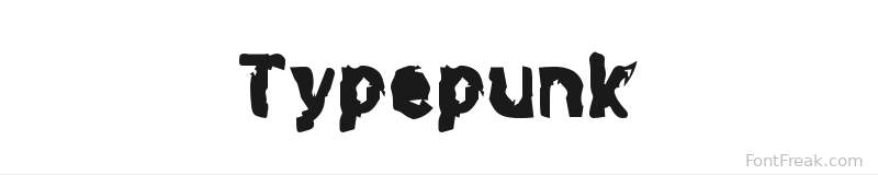Typepunk font preview