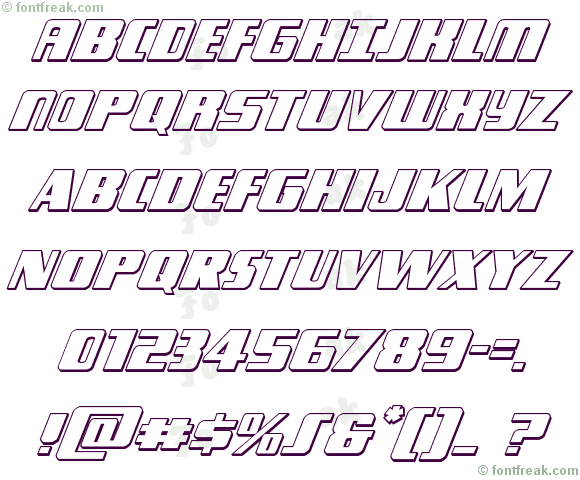 Typhoon 3D Italic