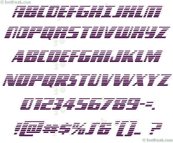 Typhoon Gradient Italic