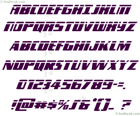 Typhoon Laser Italic