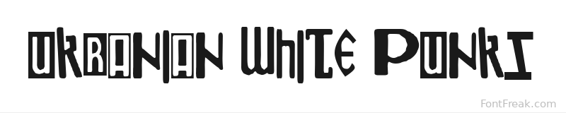 Ukranian White Punks font preview