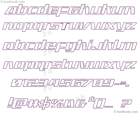 Ultramarines Outline Italic