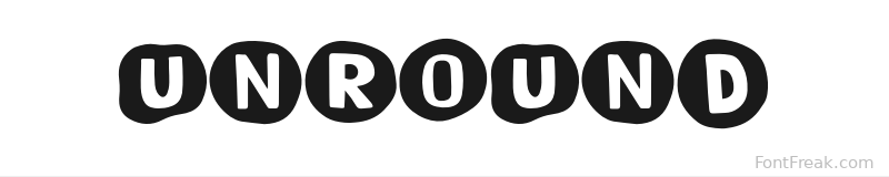 Unround font preview