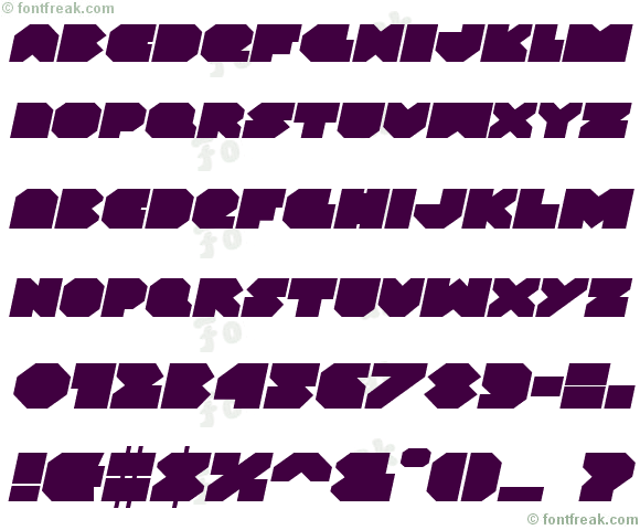 VX Rocket Expanded Italic