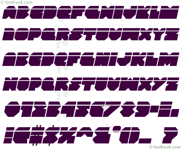 VX Rocket Laser Italic