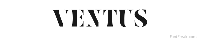 Ventus font preview
