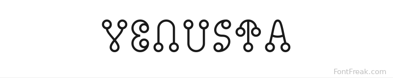 Venusta font preview