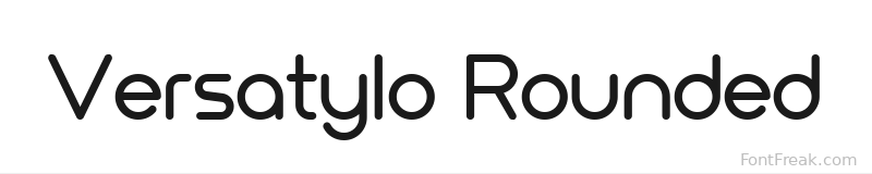 Versatylo Rounded font preview