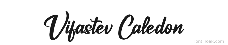Vifastev Caledon font preview