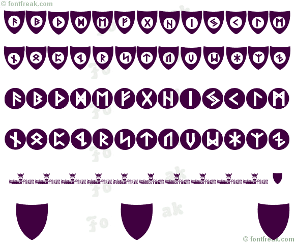 Viking Runes Shields