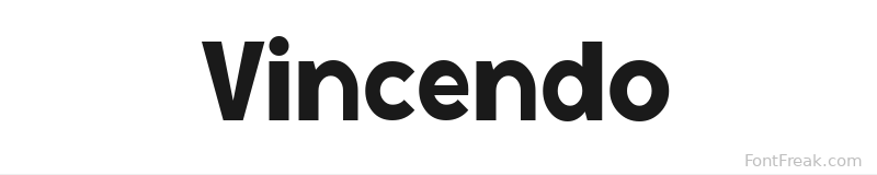 Vincendo font preview