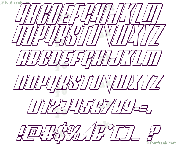 Vindicator 3D Italic