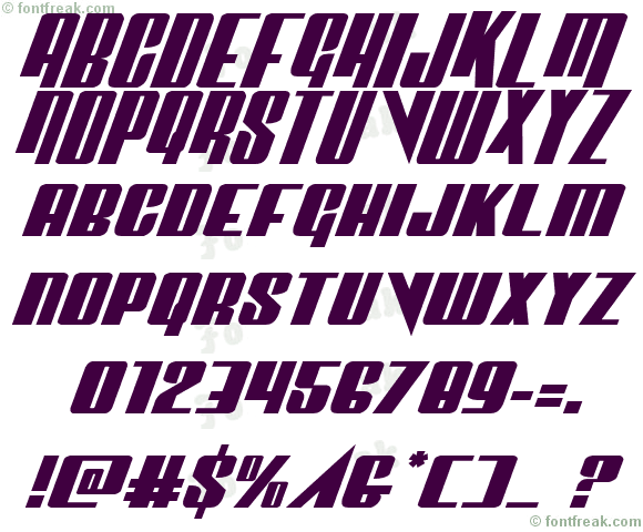 Vindicator Expanded Italic